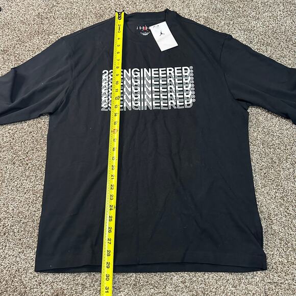 AIR JORDAN Men's 23 Engineered Long-Sleeve Tee Size M in Black - Picture 9 of 11